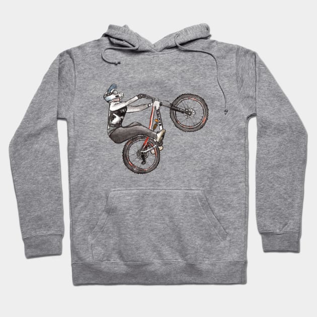 Fabio Wibmer Backflip Hoodie by Oli's Art and Print